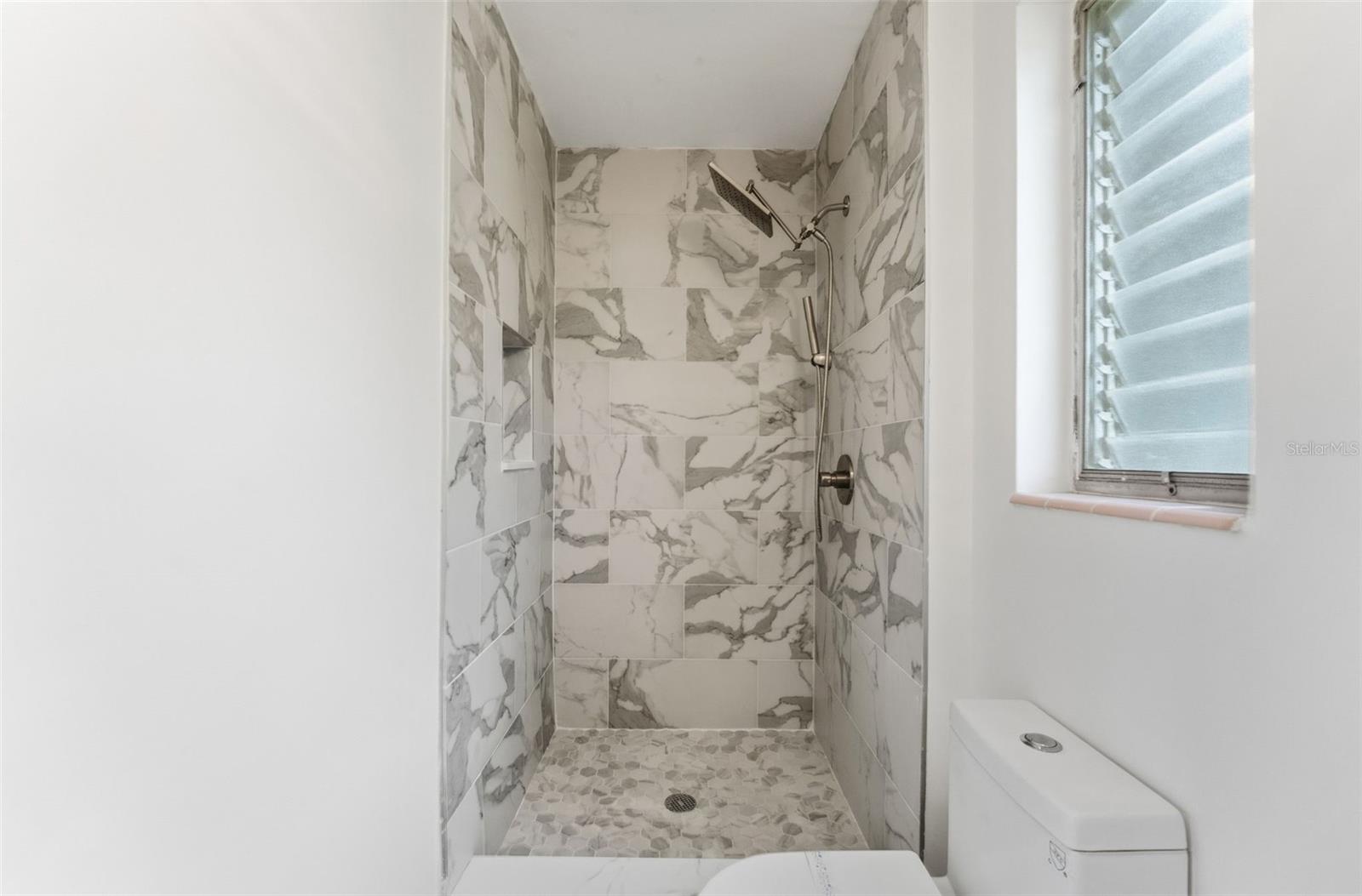 New Stone Shower with Niche