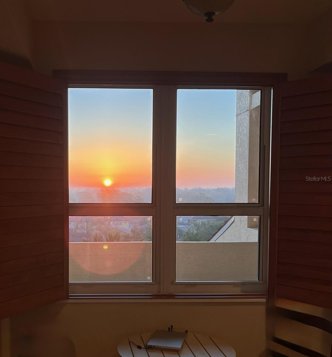 Sunrise view from East Porch Balcony