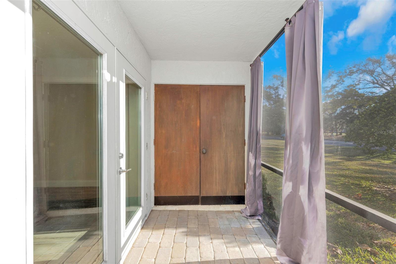 Patio and Storage Closet