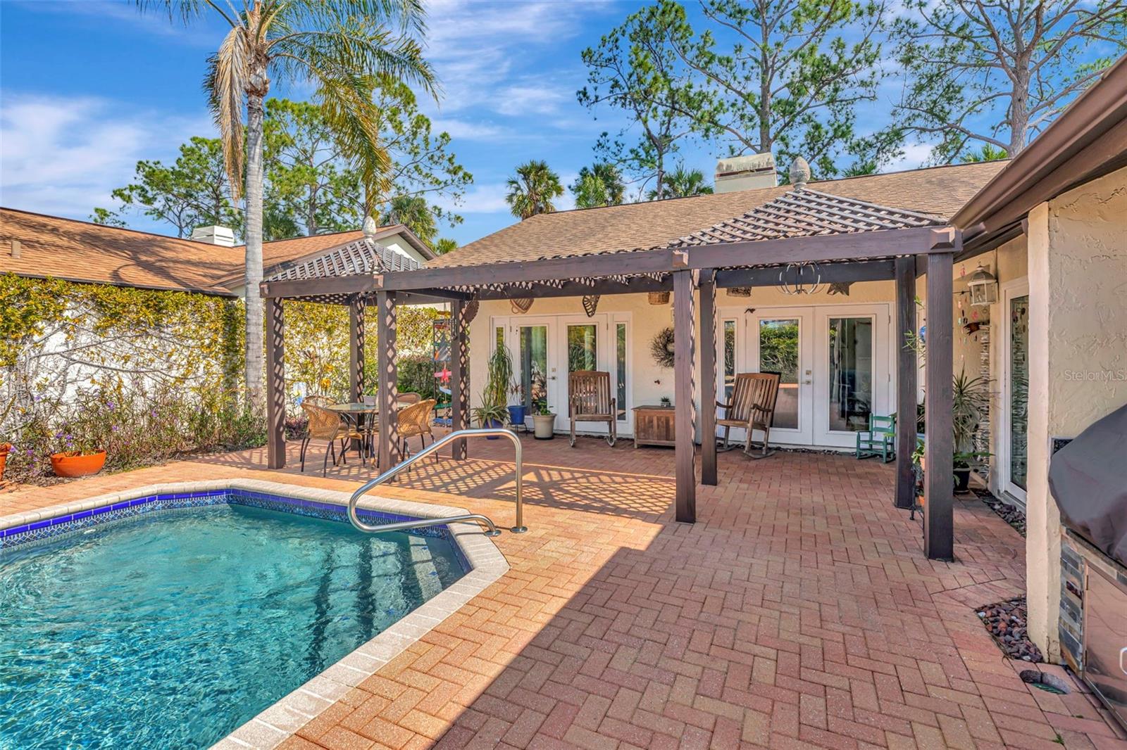 Walking to front door