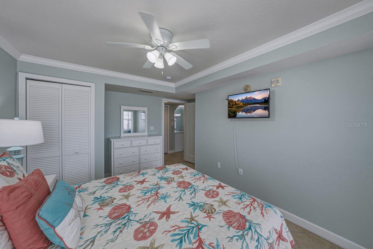 Bedroom is furnished as seen