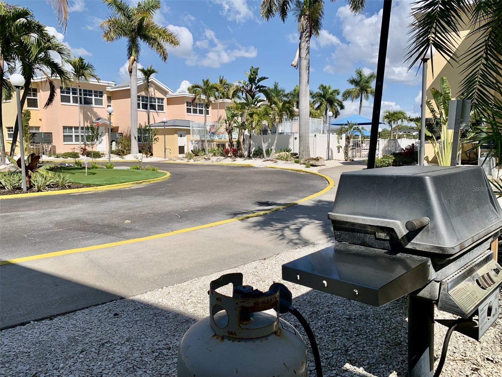 BBQ stations all over the grounds, one near you
