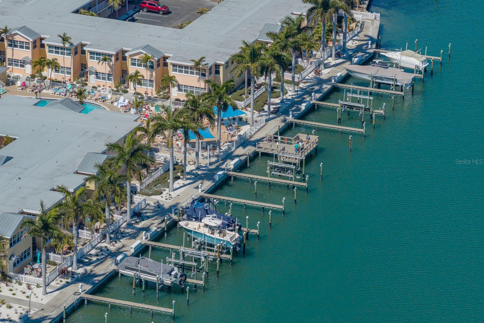 Slips are available for sale and for lease