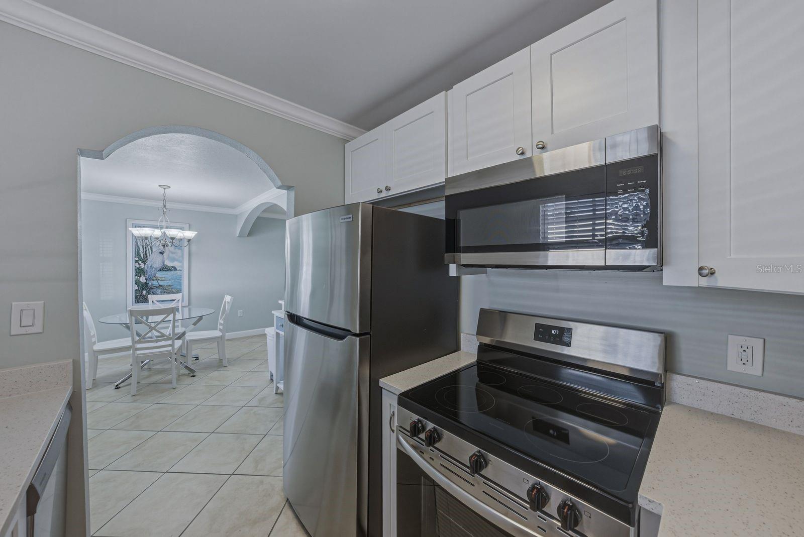 View of dining room from the kitchen