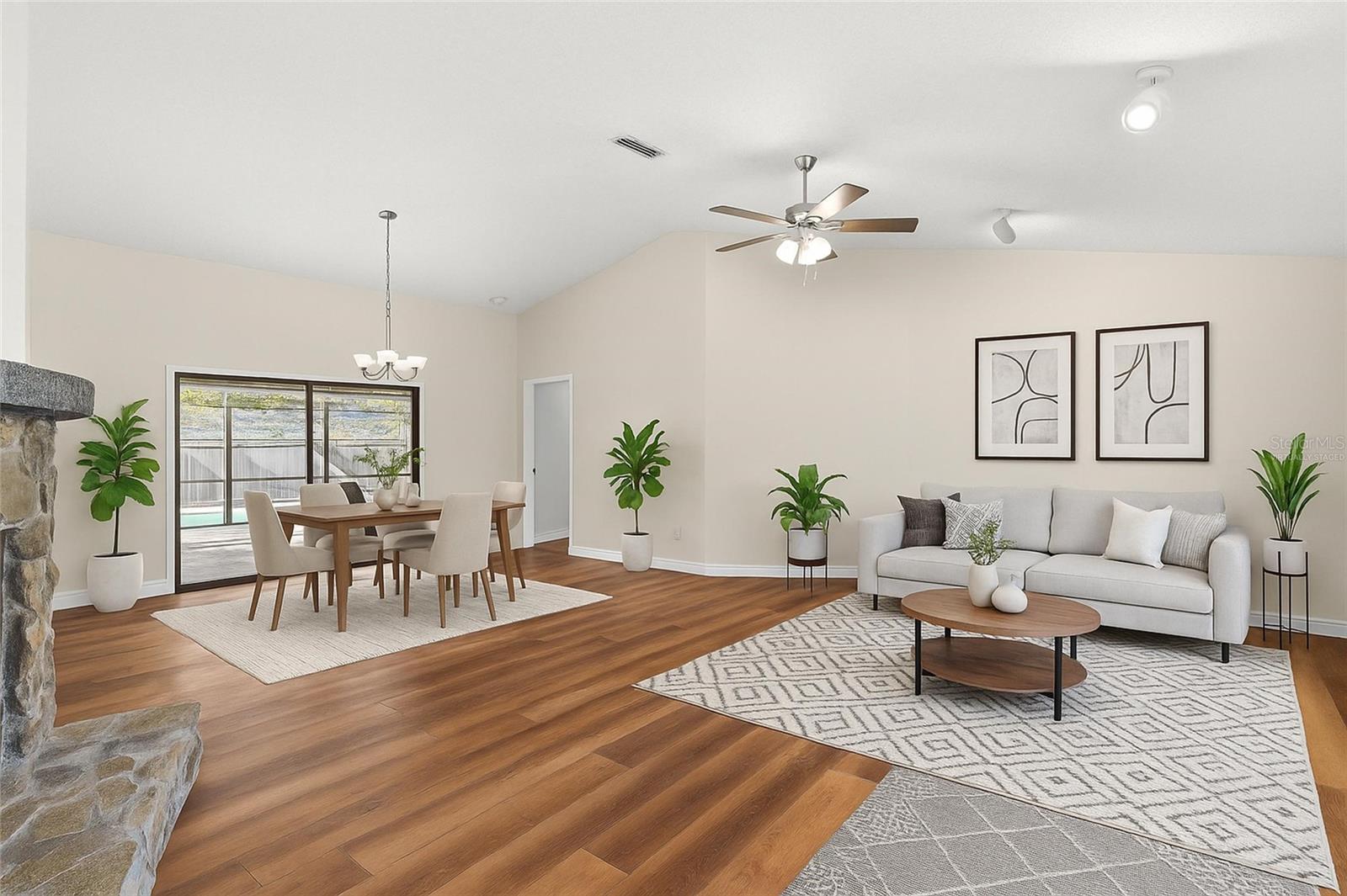 Great Room - Virtually Staged