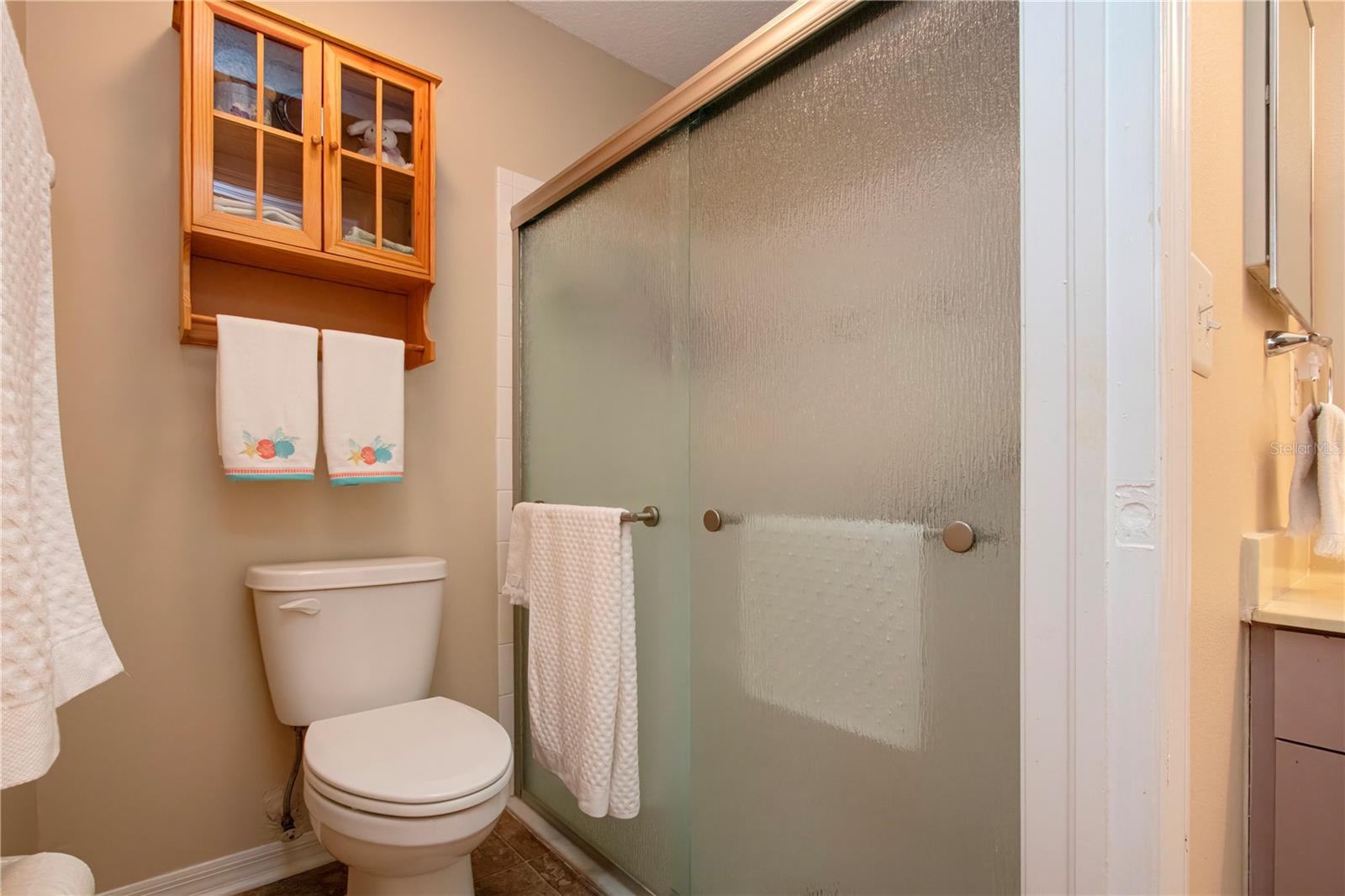 Walk-in shower in master bath