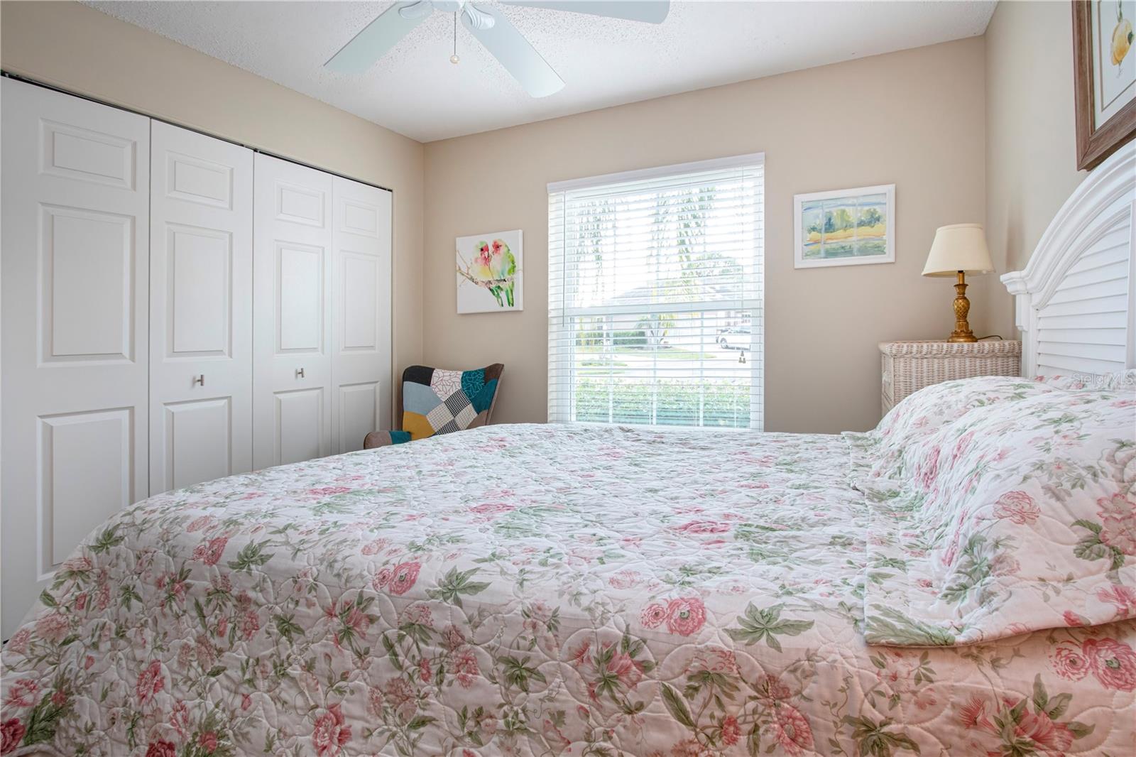 Guest bedroom and closet view