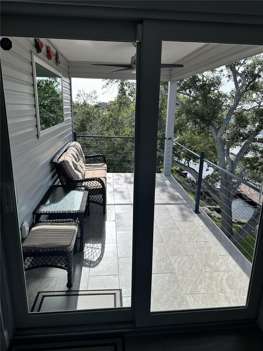 Top floor balcony off primary bedroom