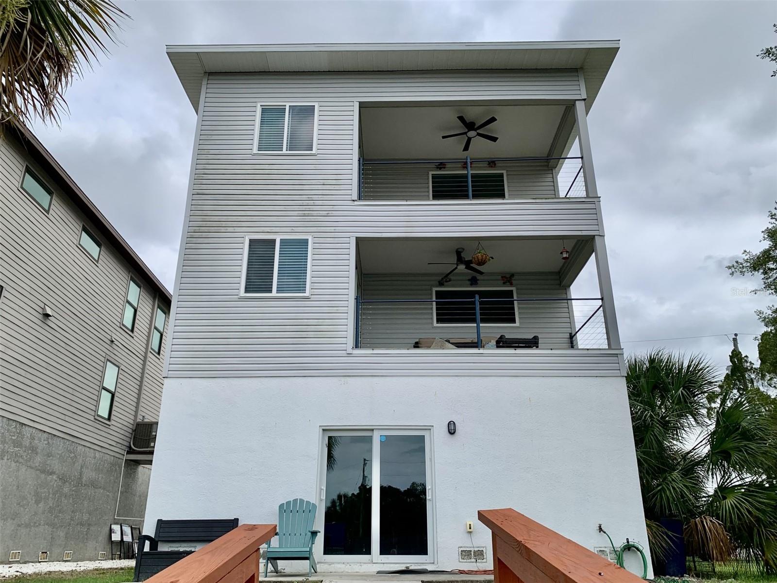 Back of home viewed from the dock