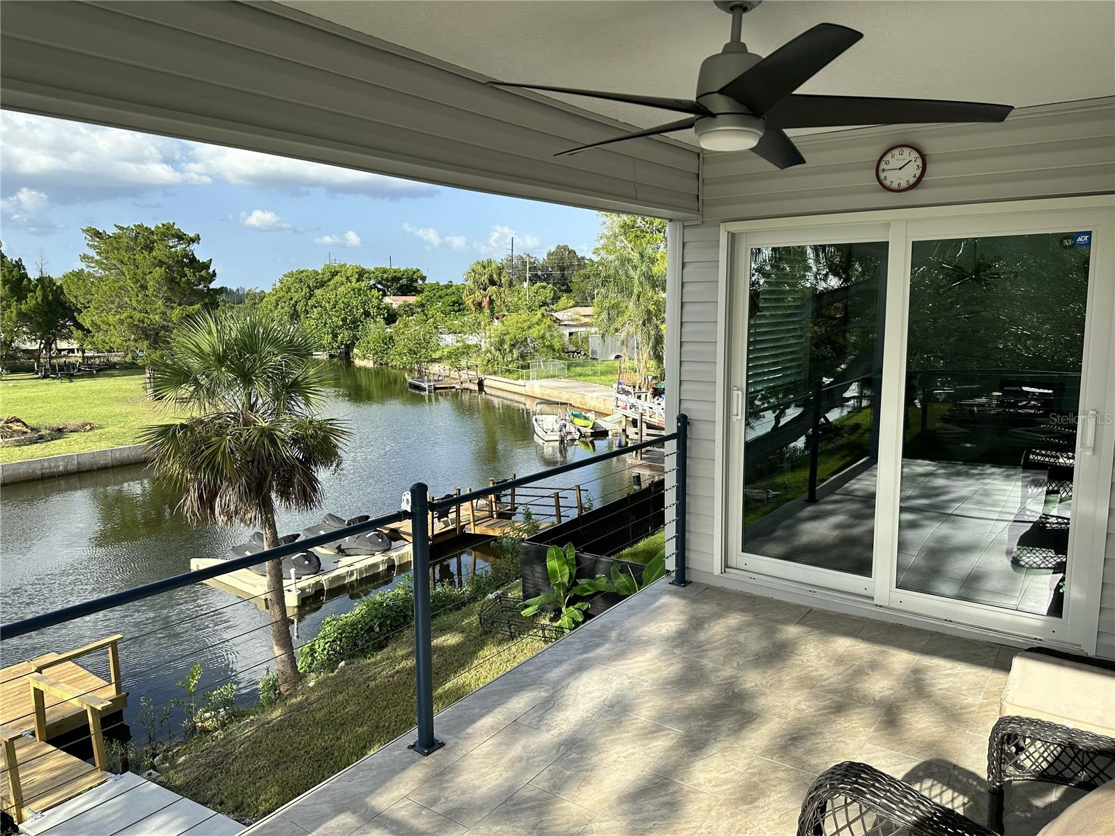 Main floor balcony facing northeast