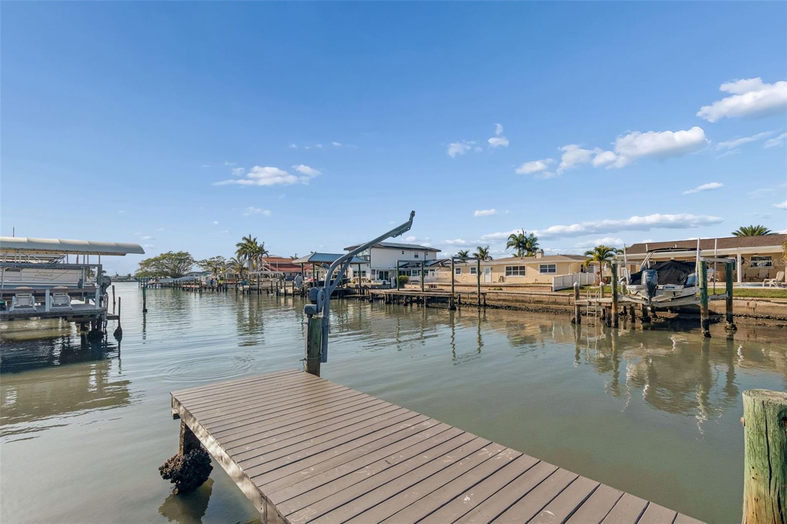 View from the end of the canal to the opening of the main intracoastal. Right (north) at the intracoastal takes you straight to Clearwater Beach! About 5-10 minutes...