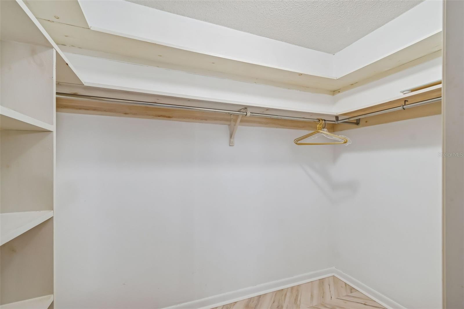 generous walk-in closet in primary bath