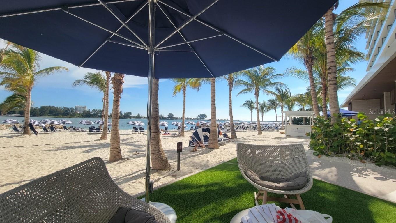 very private feeling beach