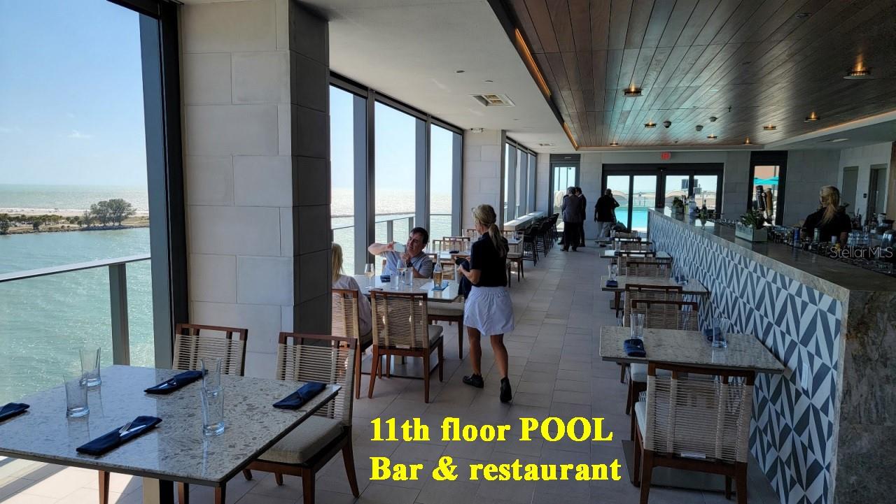 11 the floor pool level Bar & restaurant