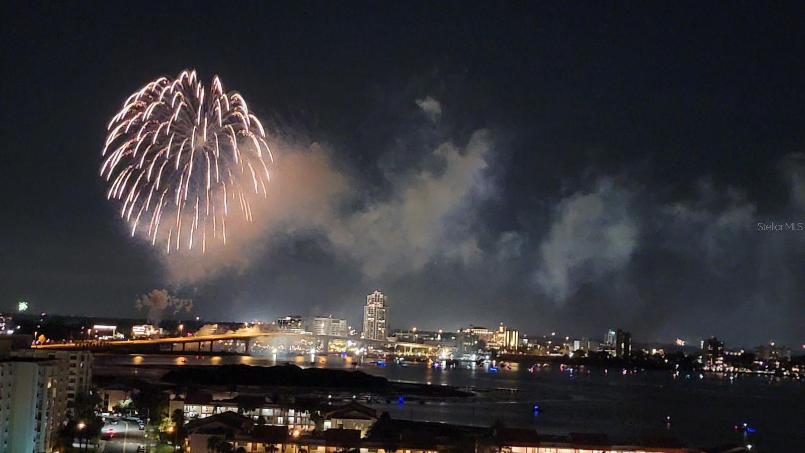 15th floor elevation makes great firework viewing