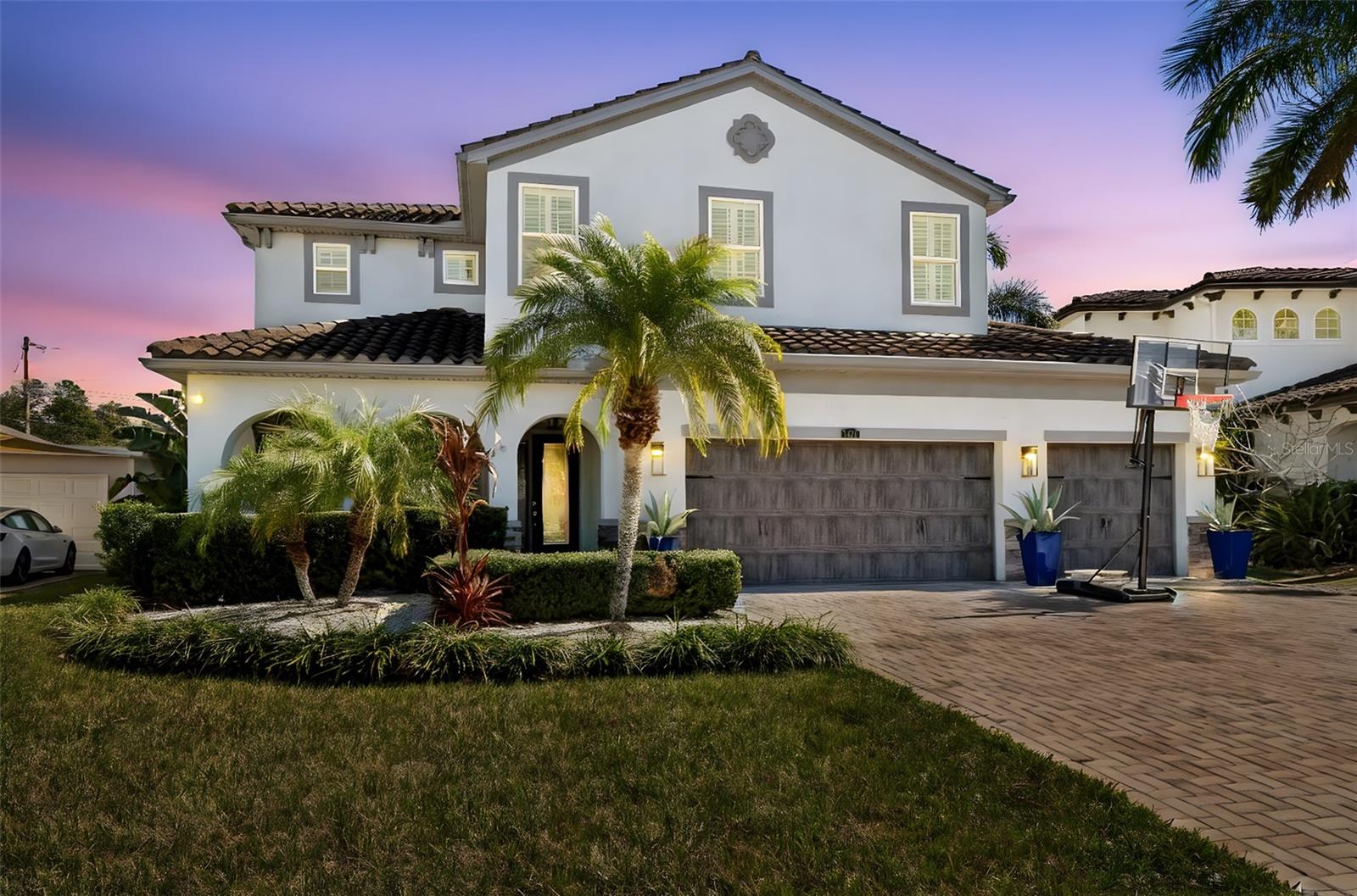 Beautiful home with mature front lawn