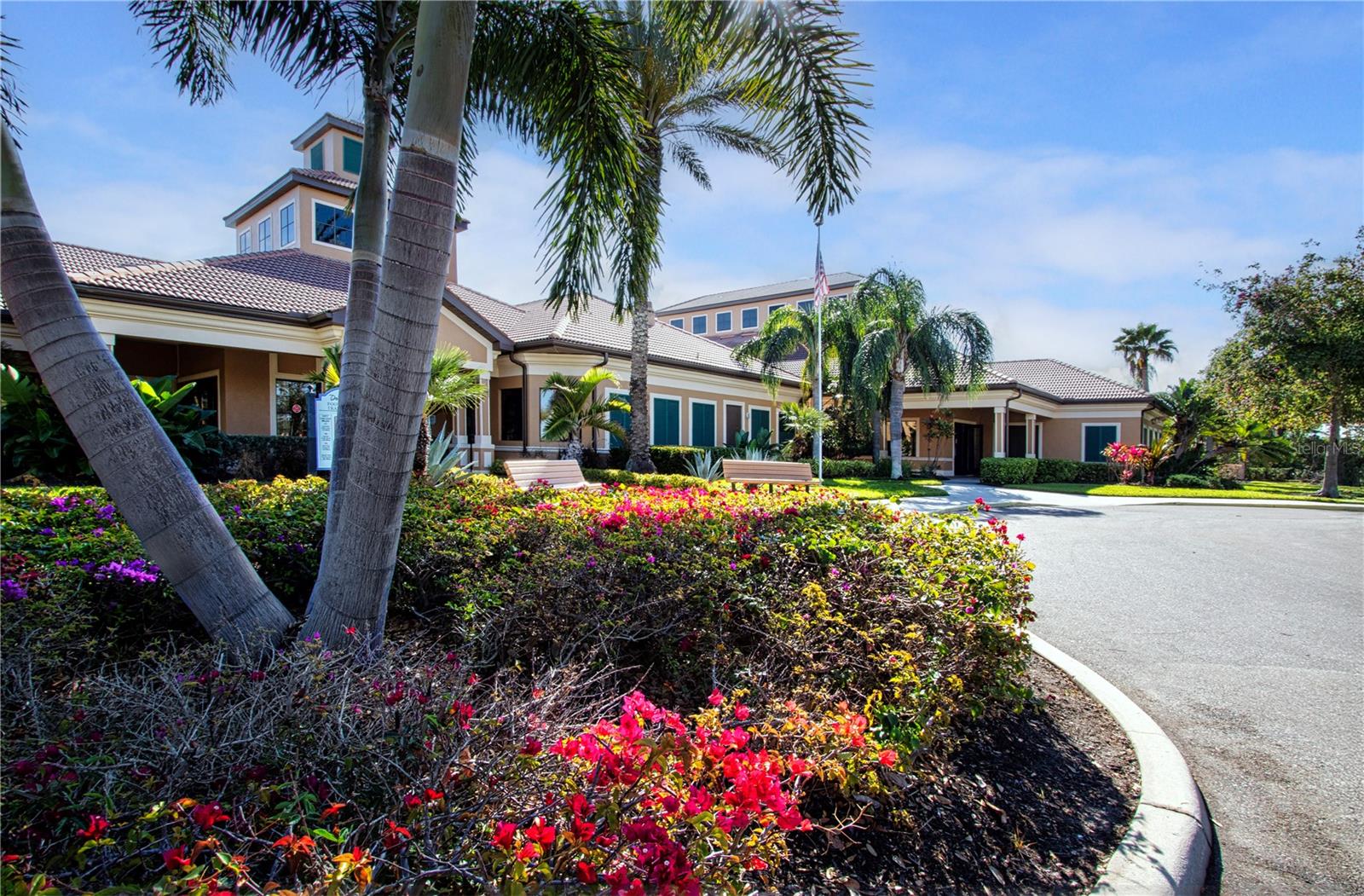 Large clubhouse with ballroom on the end