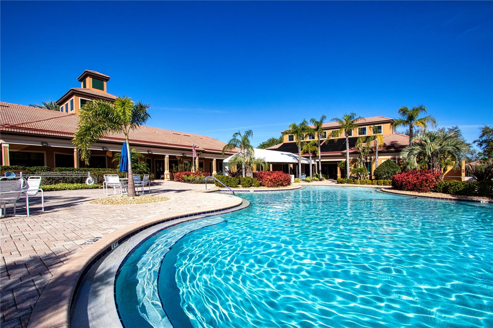 Fitness Center is building on the right