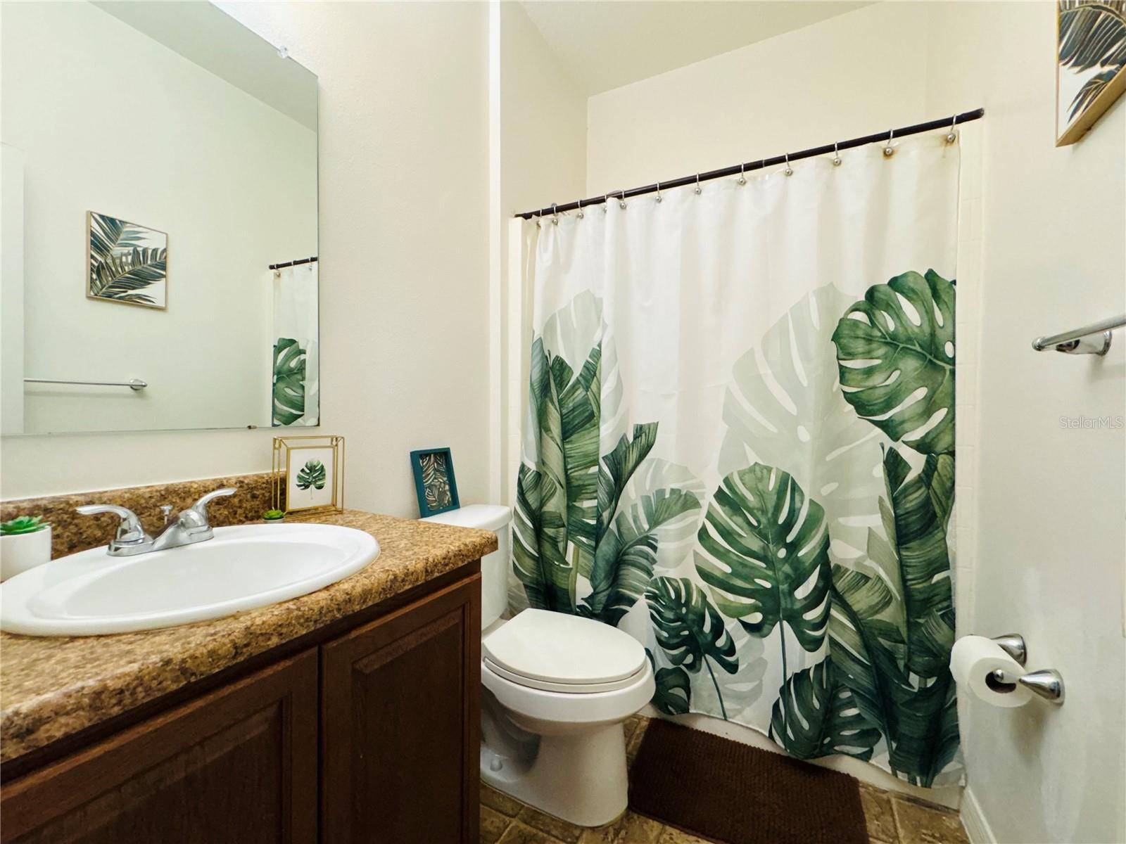 Isolated Guest Bathroom