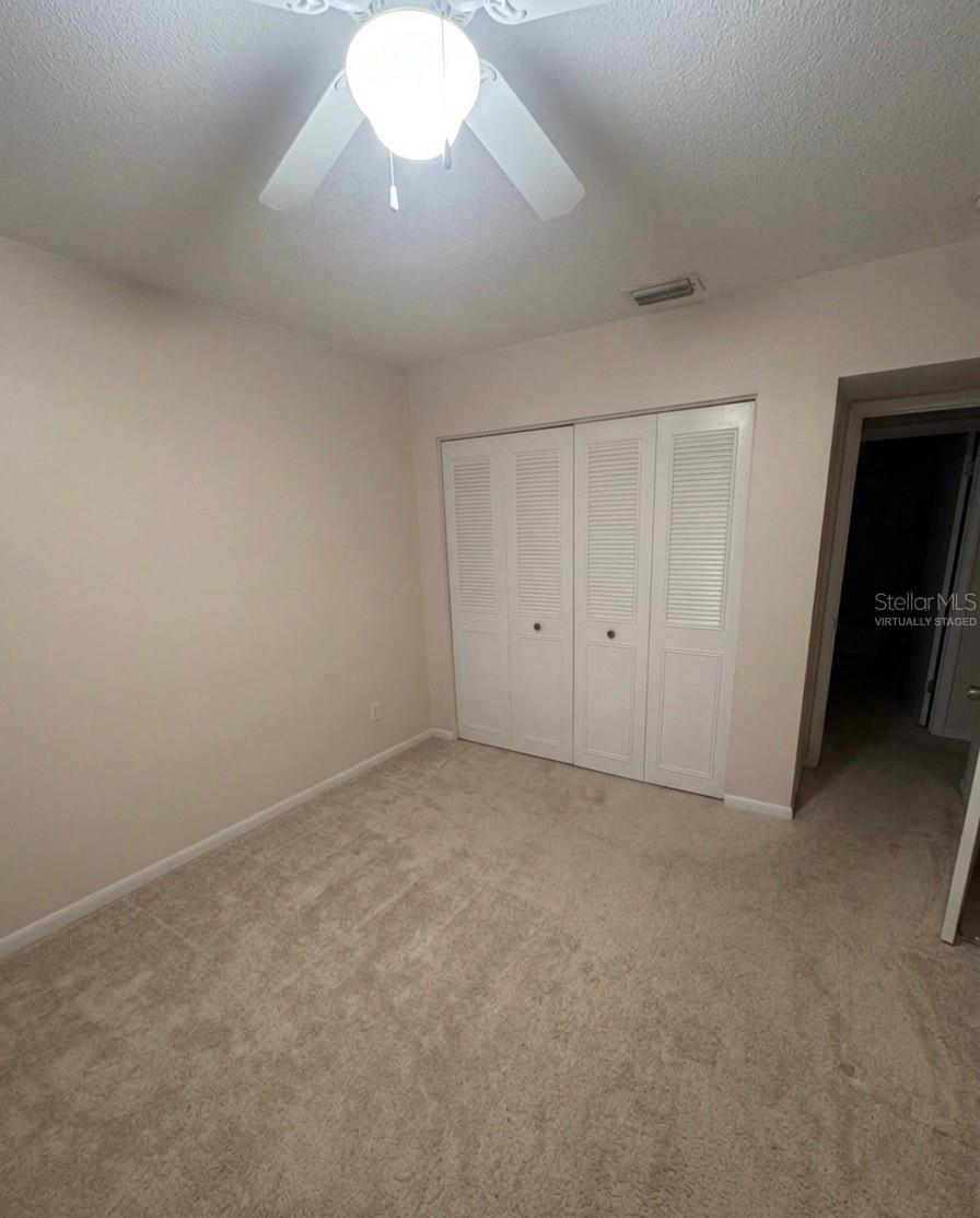 Virtually staged bedroom