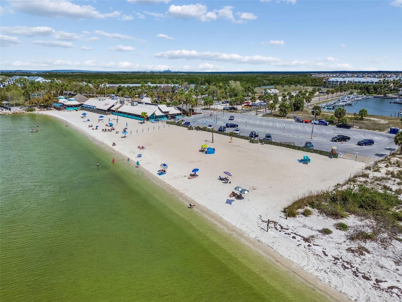 Private beach for residents