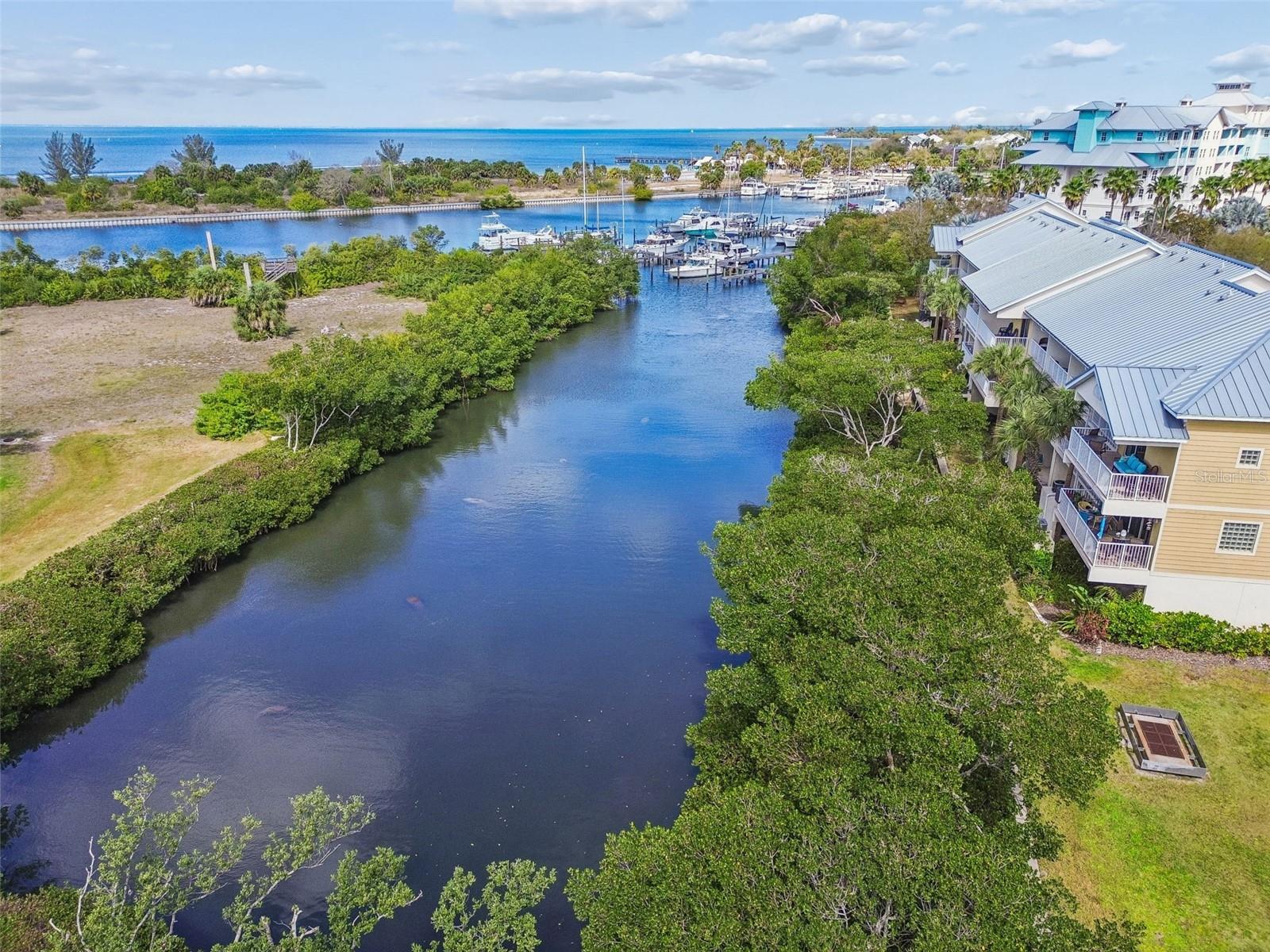 Canal behind home leads to Tampa Bay