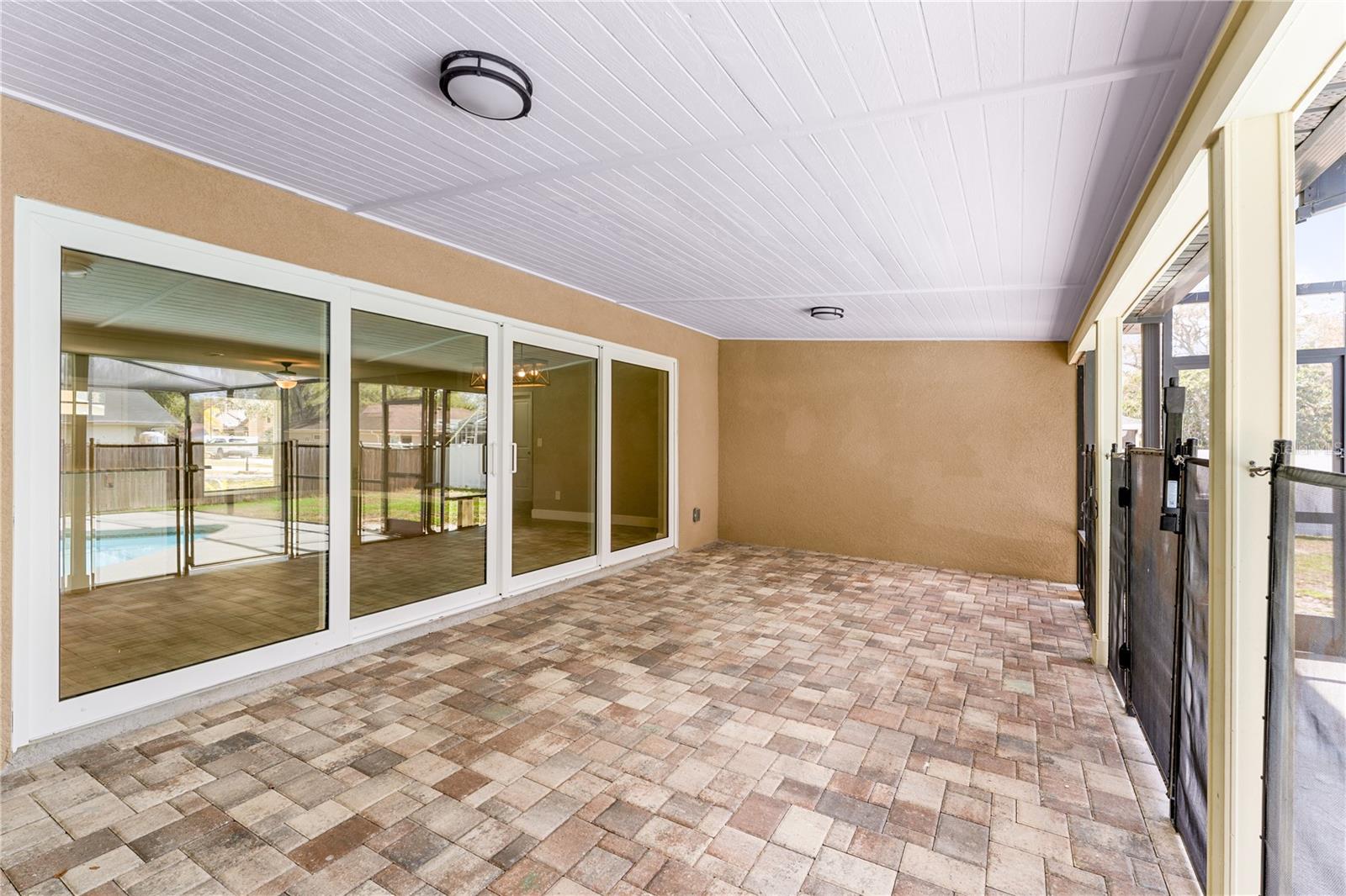 Lanai - roof added in 2020 and wood ceiling in 2026