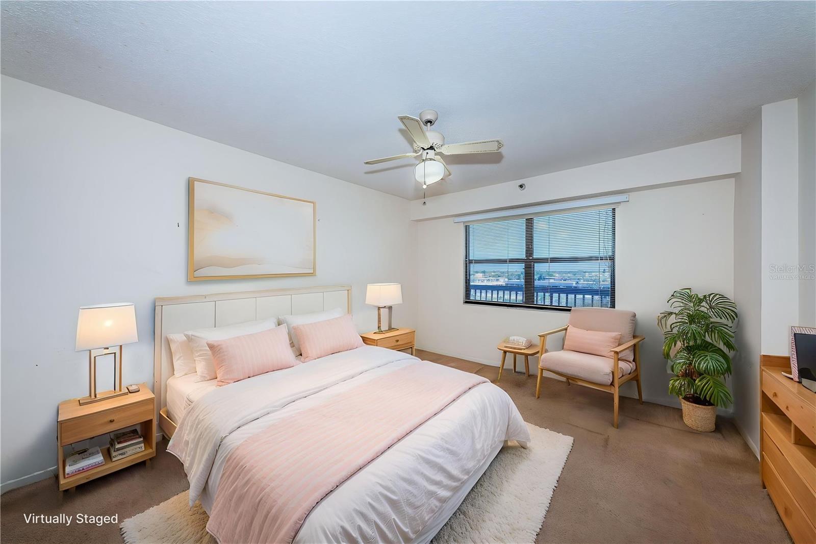 secondary bedroom virtually staged