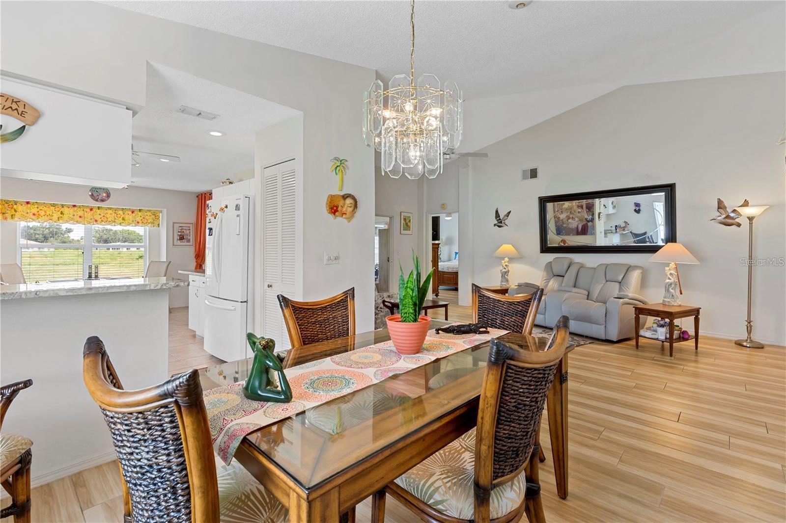 Dining Area looking into Kitchen and Great Room