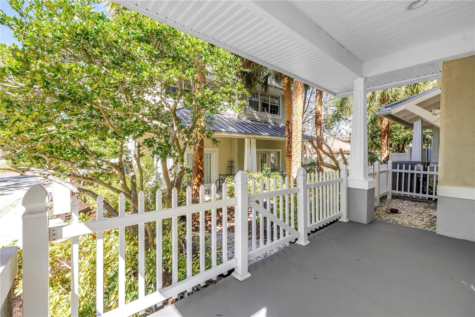 Enjoy your morning coffee on the back patio.