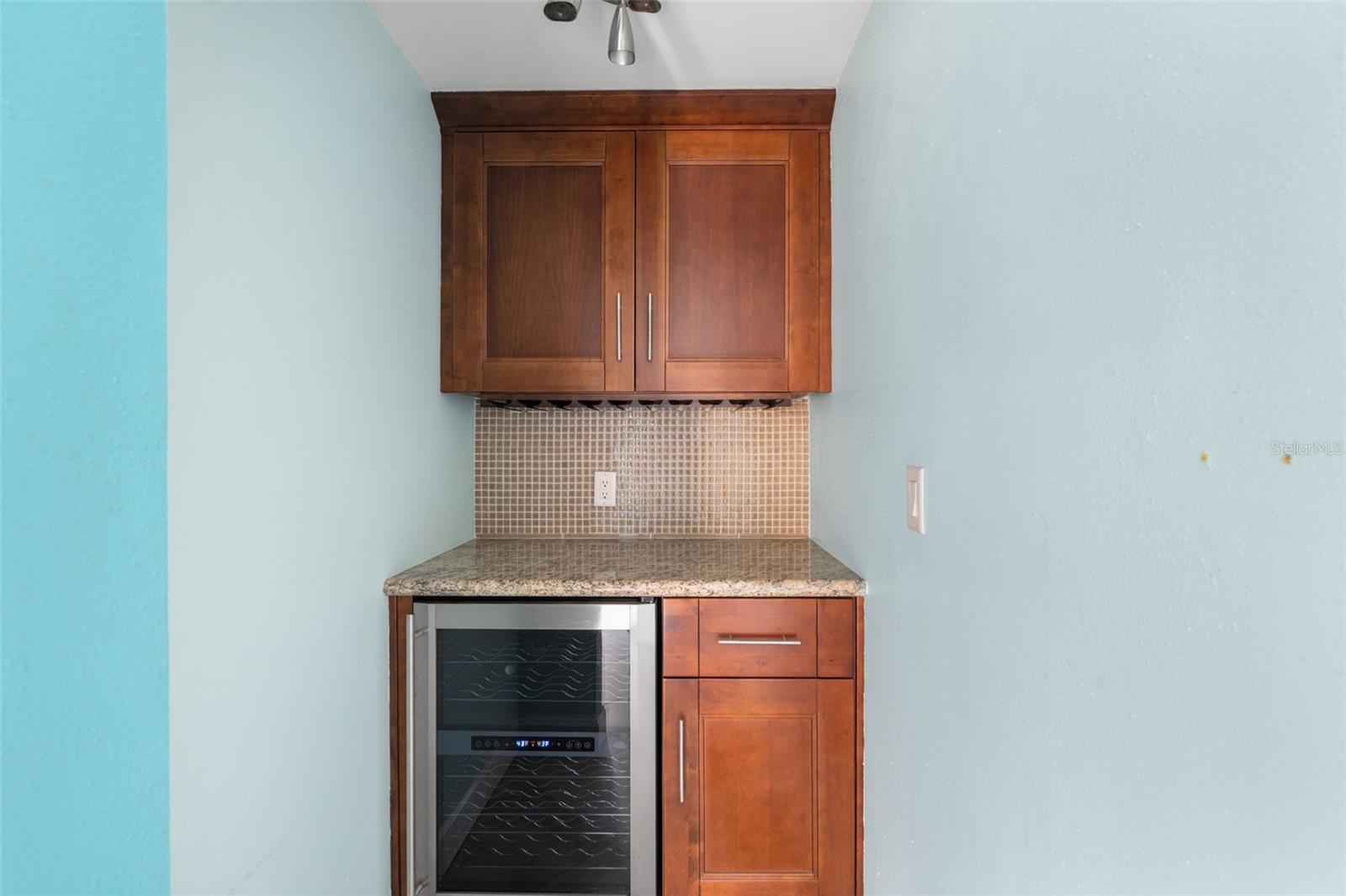 Butler pantry with wine chiller