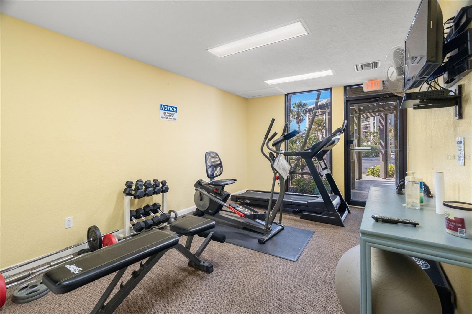 Fitness room in the Clubhouse