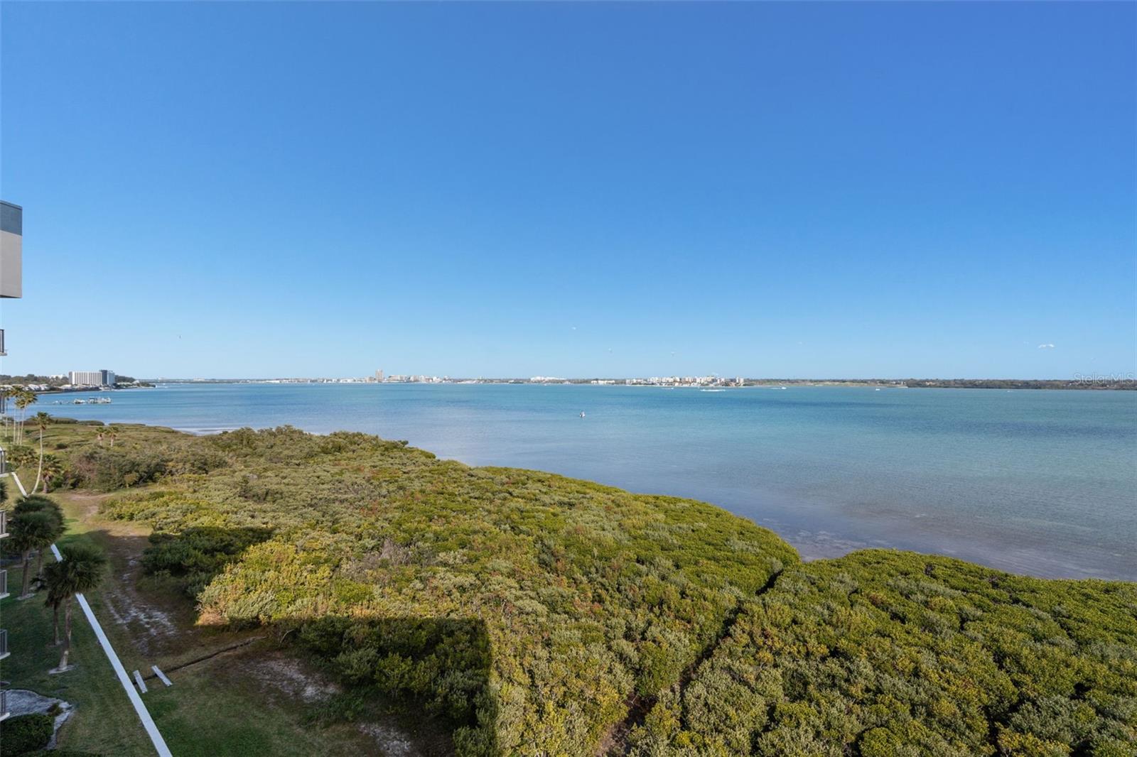 Panoramic view from your rear balcony includes downtown Clearwater.  The nighttime views are captivating.