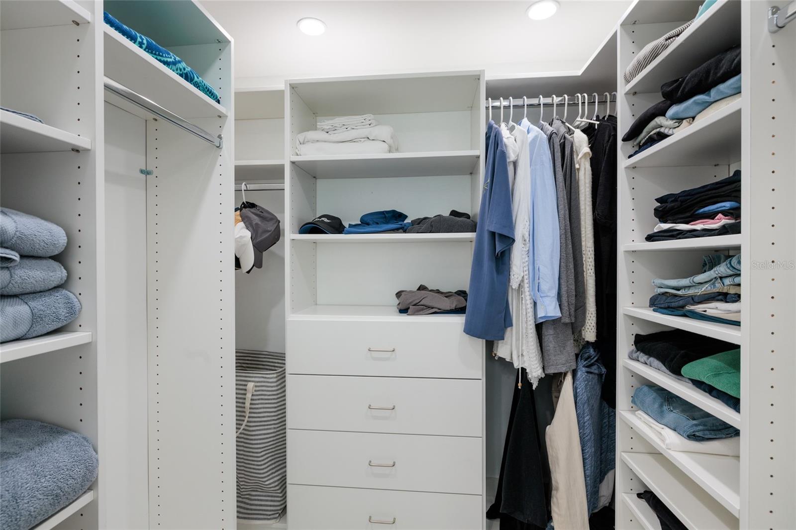 Custom walk-in closet