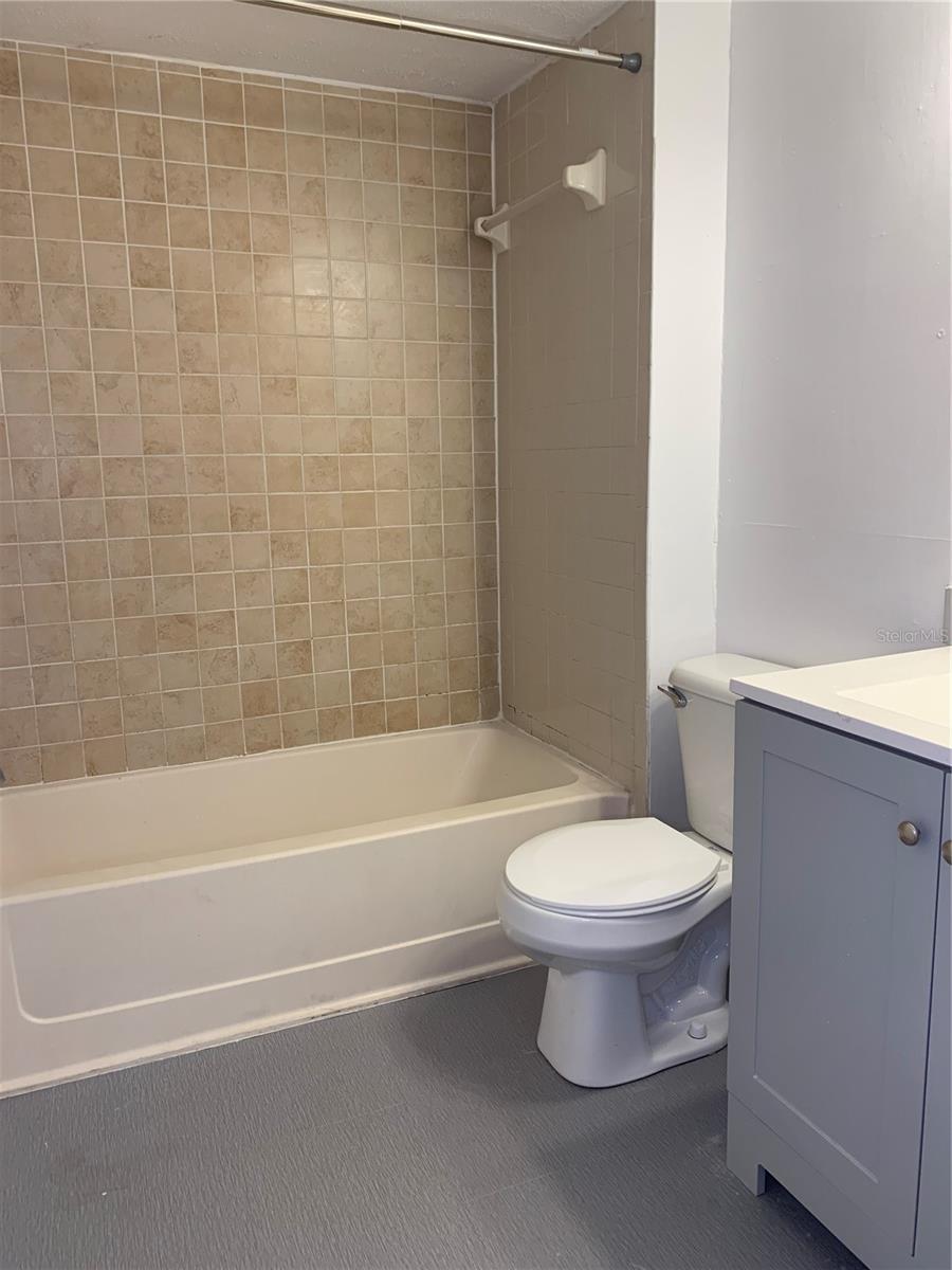 Hall Bath with Tub/Shower