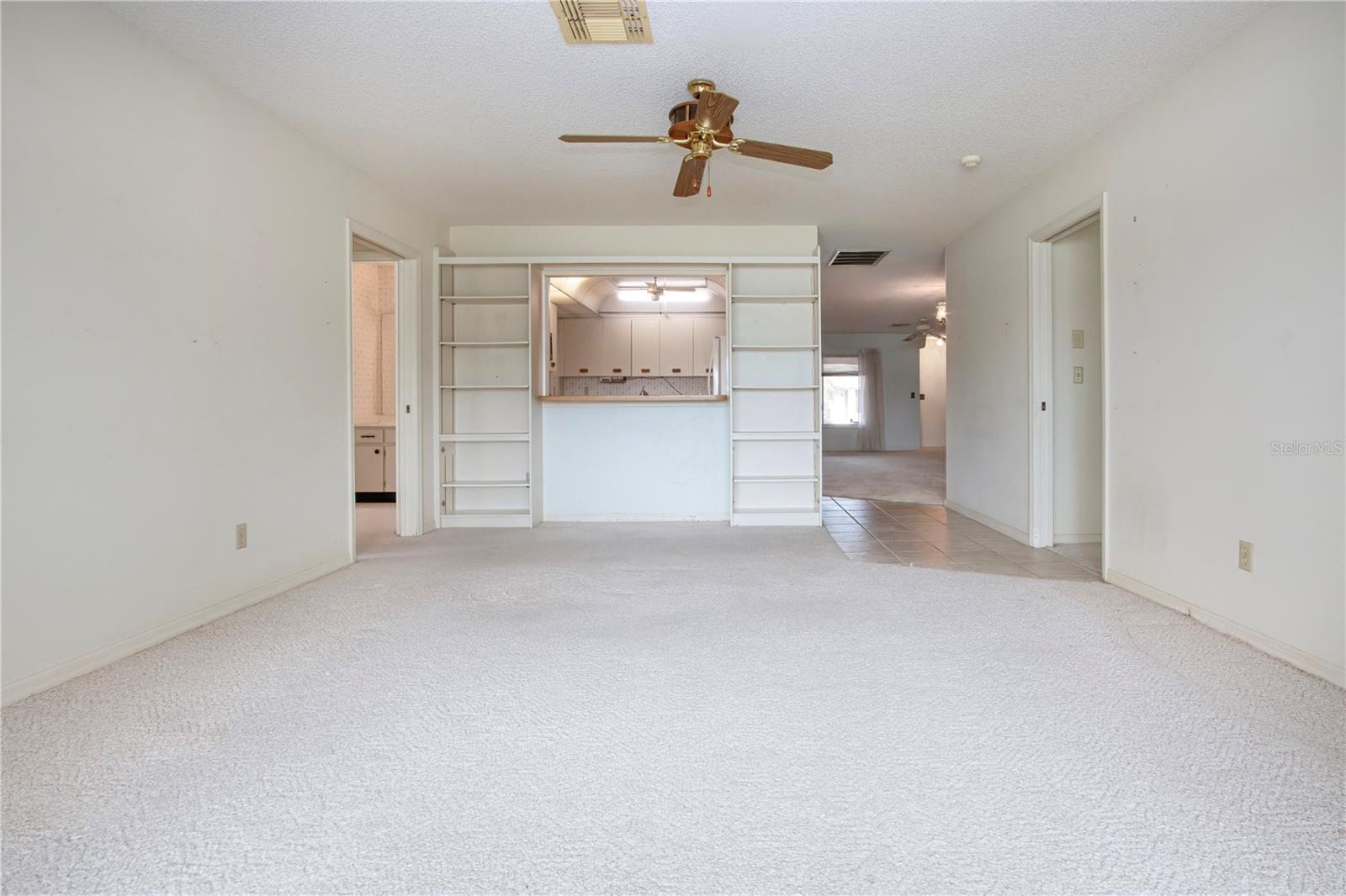 Family Room off of Kitchen