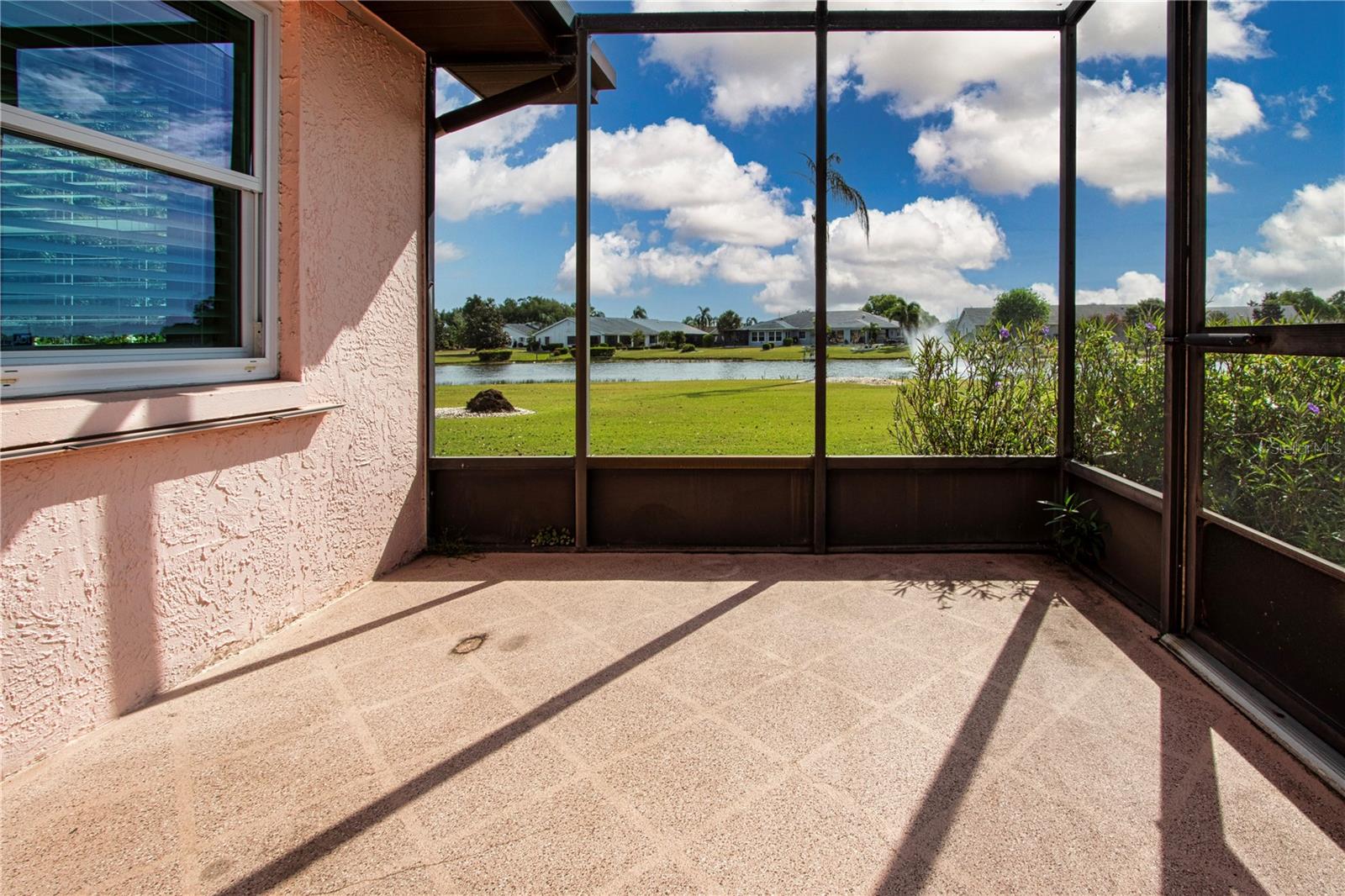 Irrigation water pumped from lake