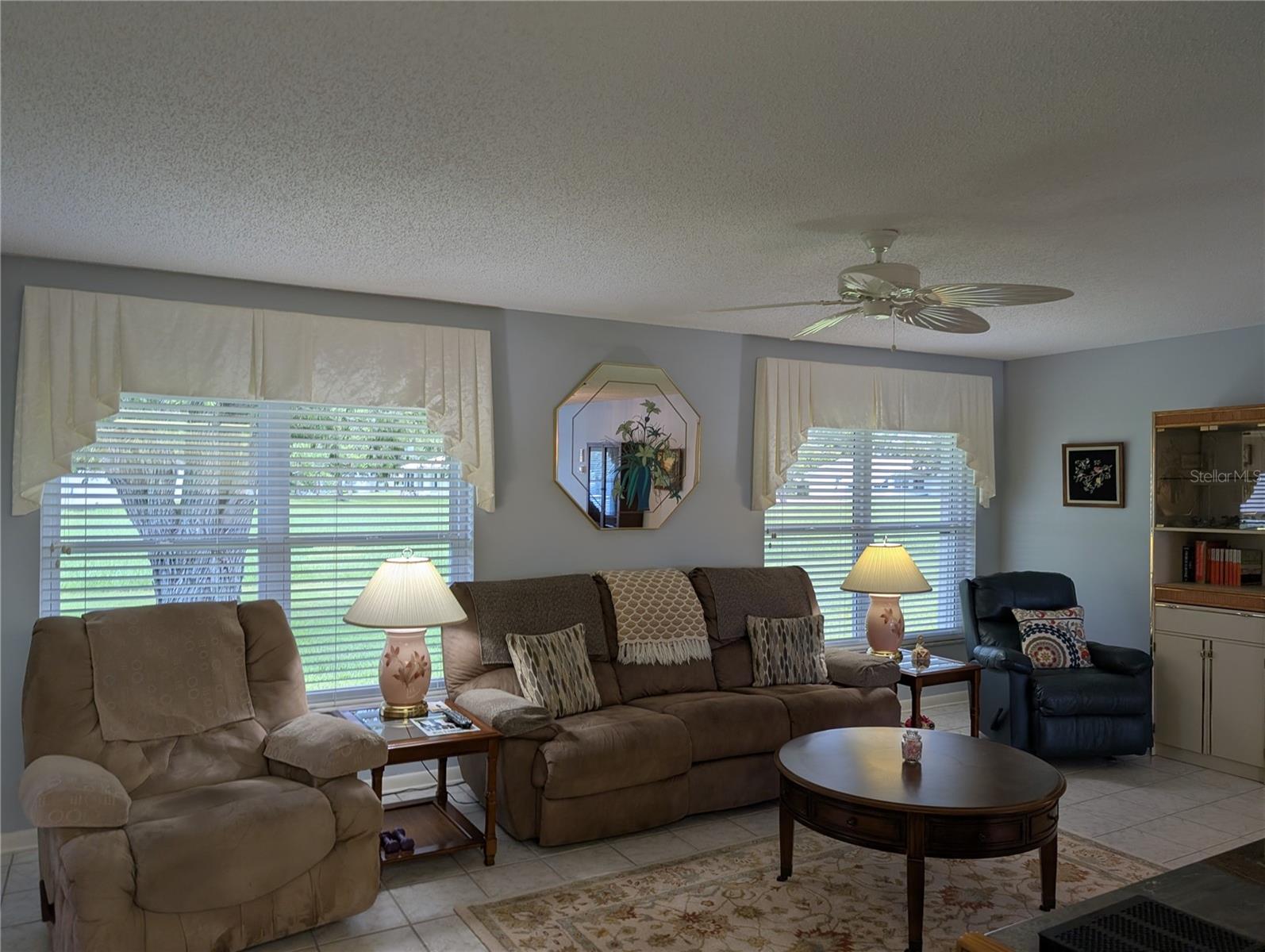 Florida room view of backyard.