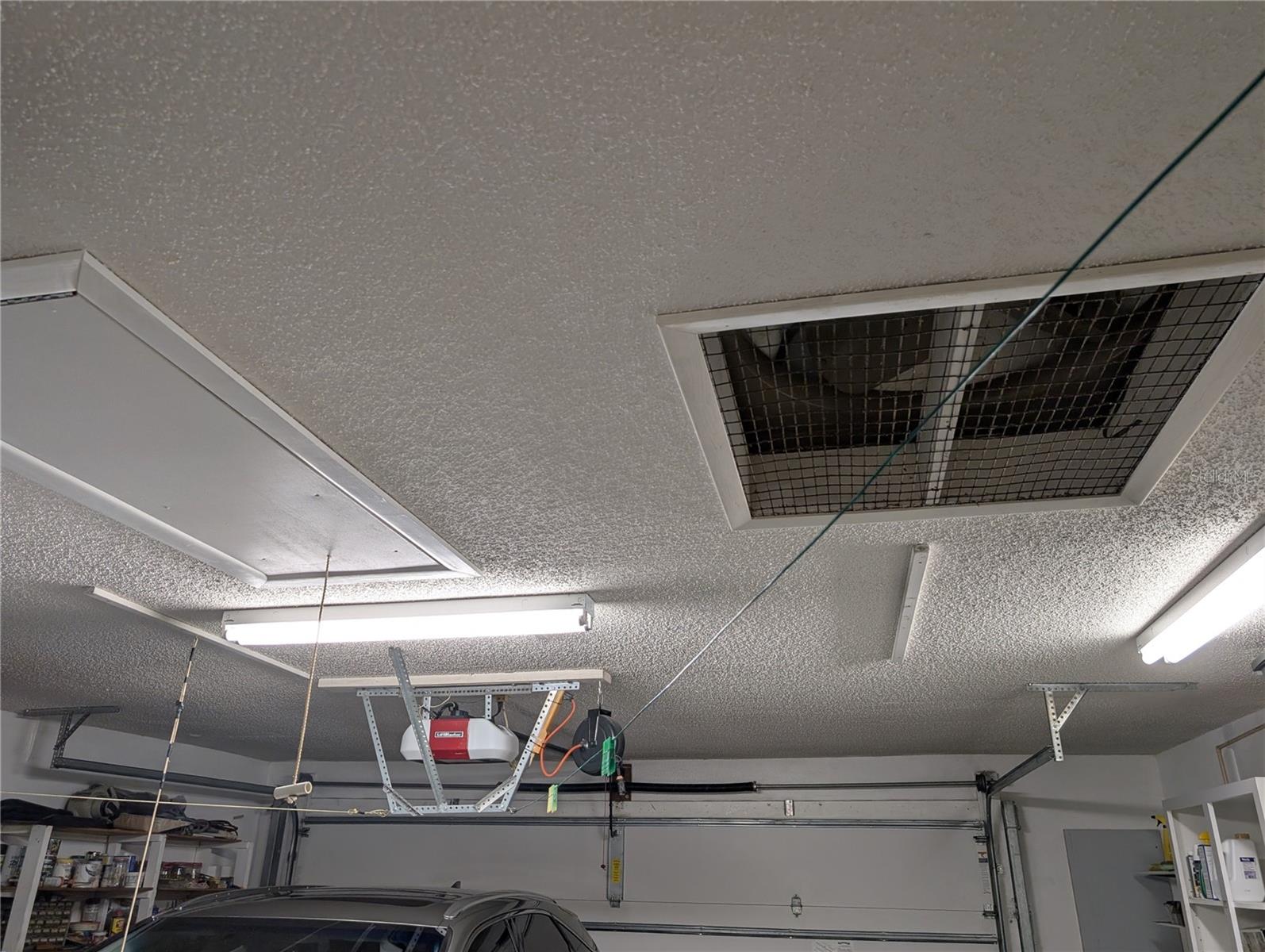 Attic features include an attic fan, flooring for extra storage capability and extra insulation.