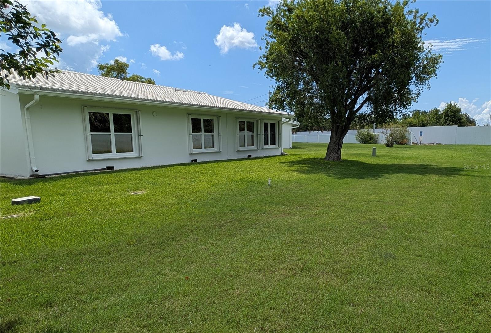 View of wide-open backyard.  Privacy from rear neighbors.
