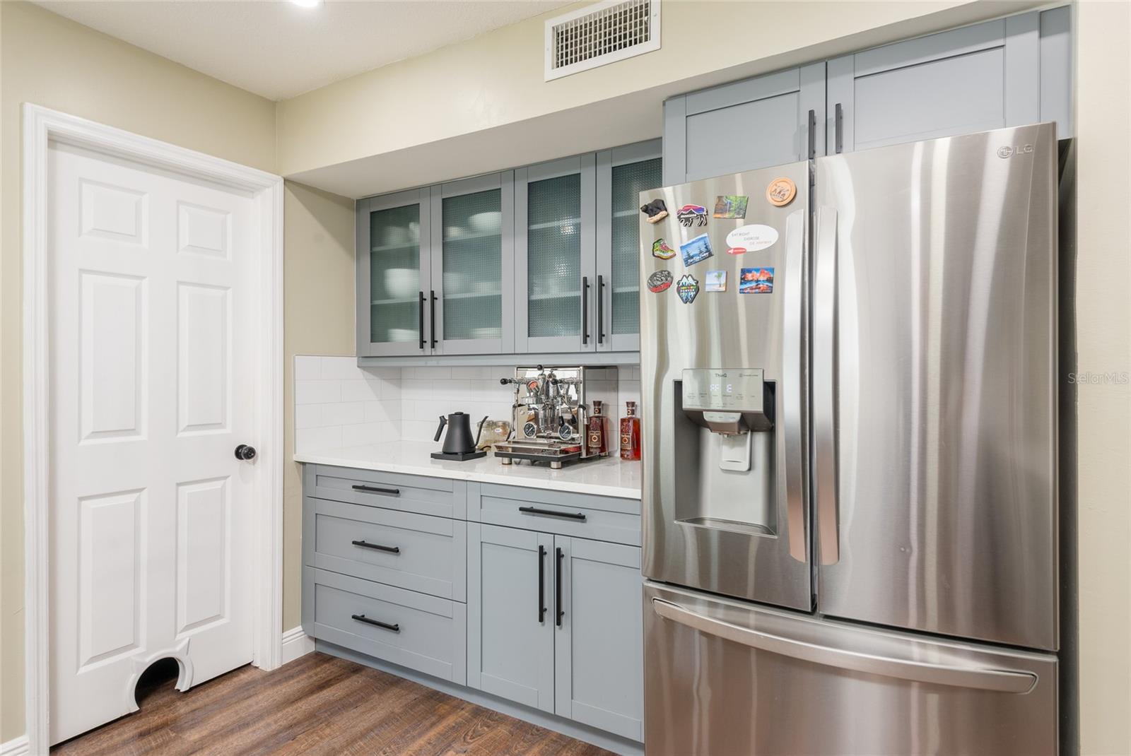 Separate coffee bar and cabinetry also new in 2023