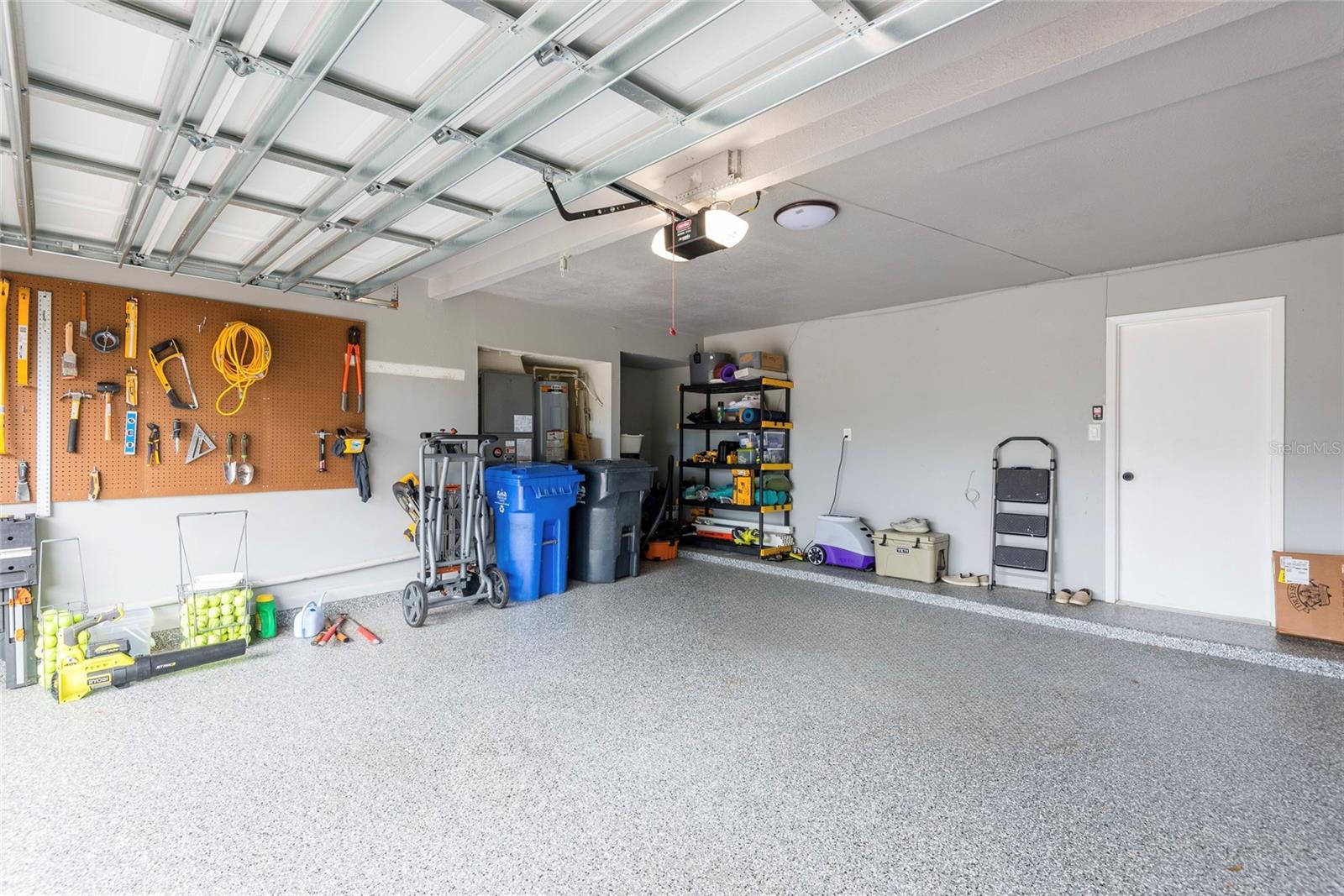 Pristine two-car garage