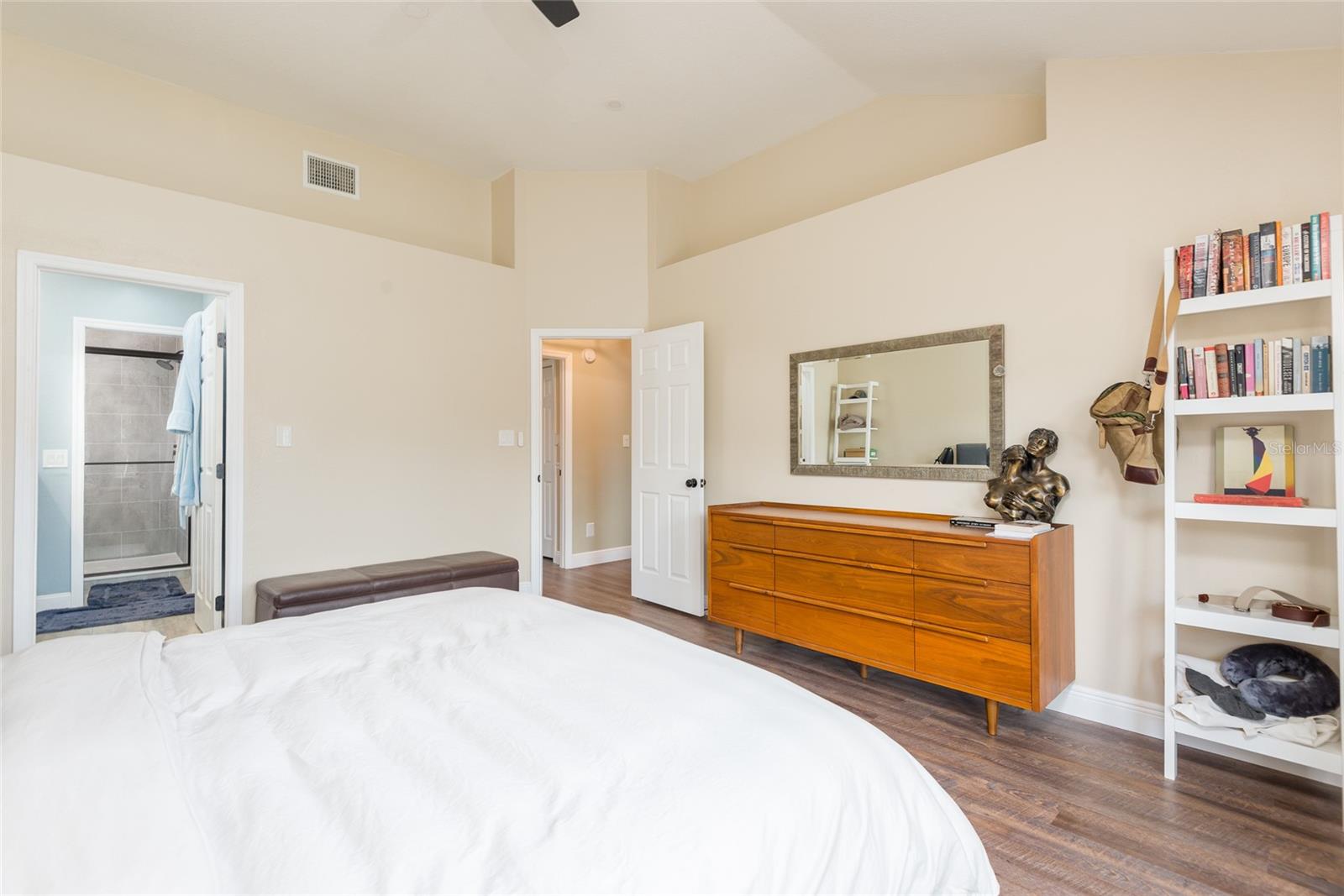 Plenty of space in the primary bedroom