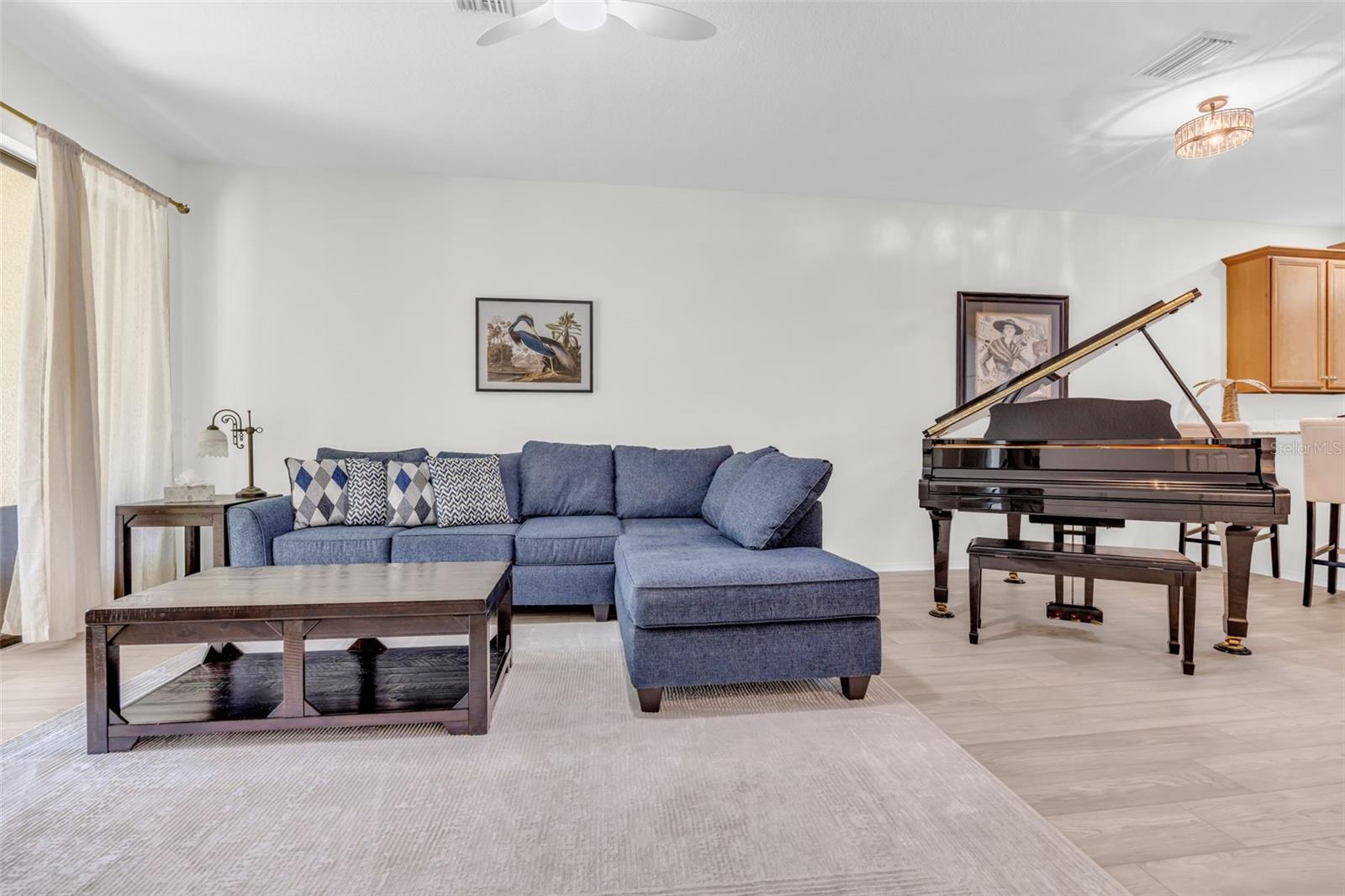 Dining room and living area