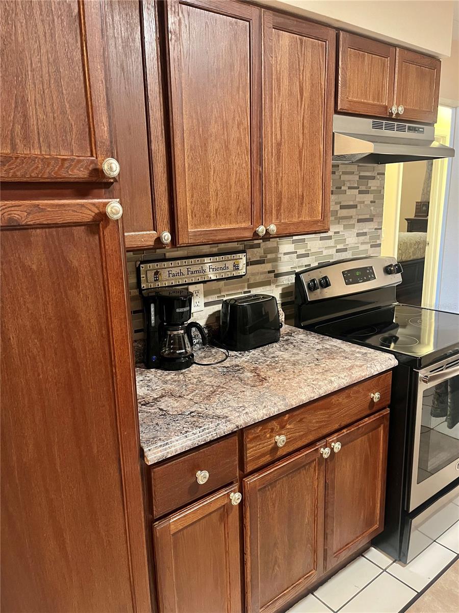 Remodeled Kitchen with built in pantry.