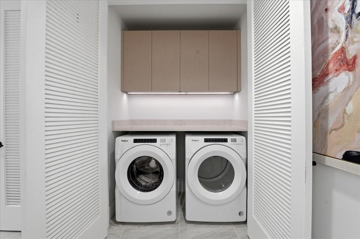 IN UNIT, FULL SIZE LAUNDRY