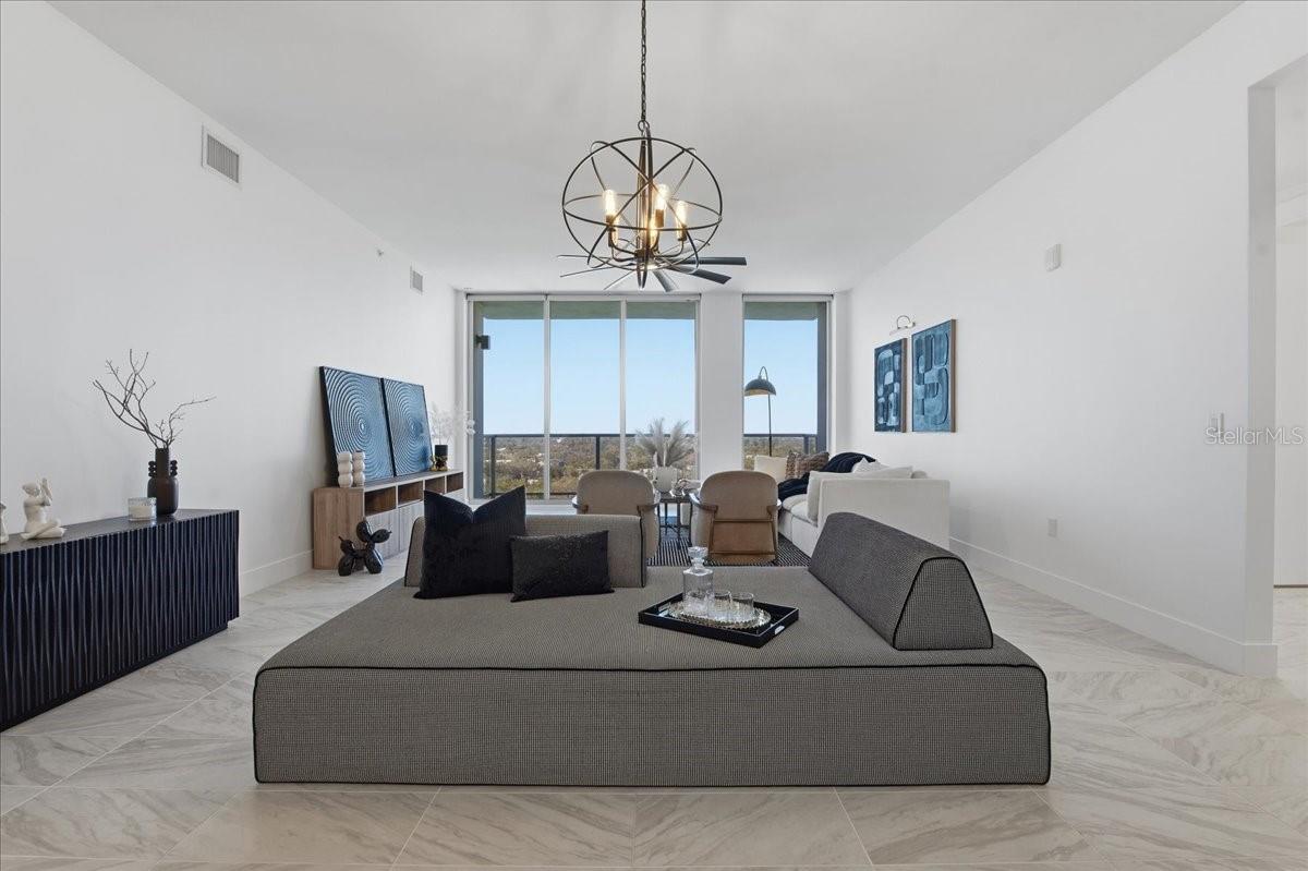 FLOOR TO CEILING WINDOWS IN THE LIVING ROOM & BEDROOMS!