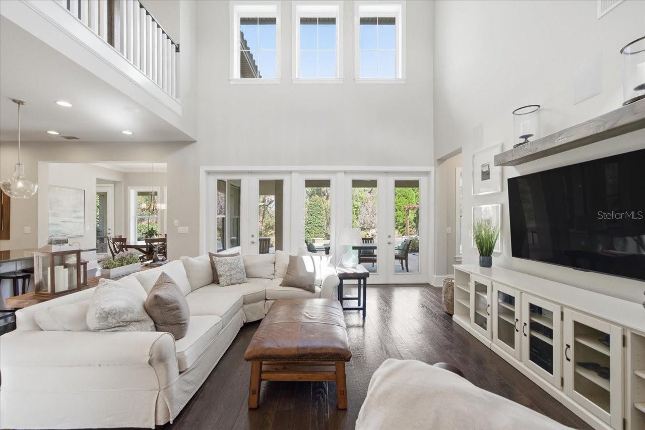 unique two story main living area is WOW