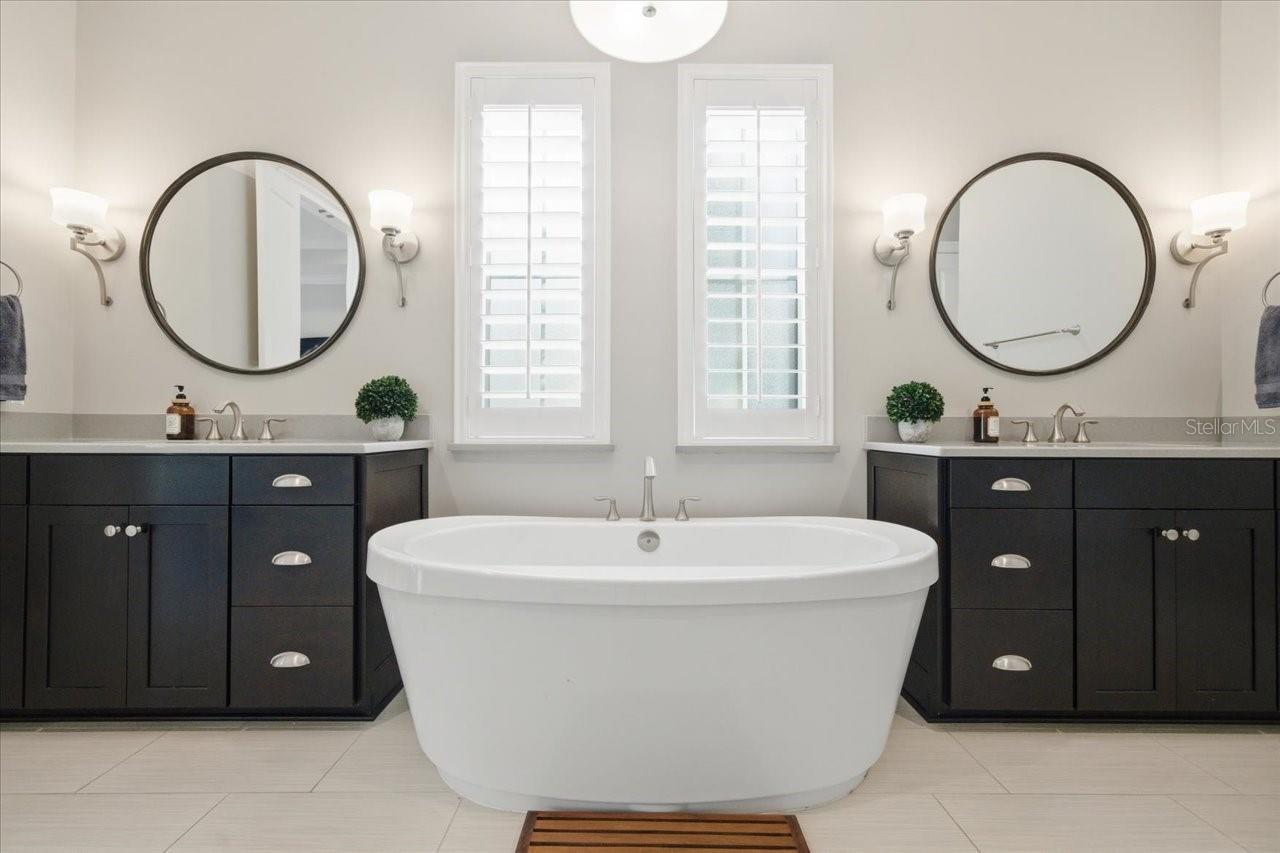 Primary Bath - beautiful  free standing tub