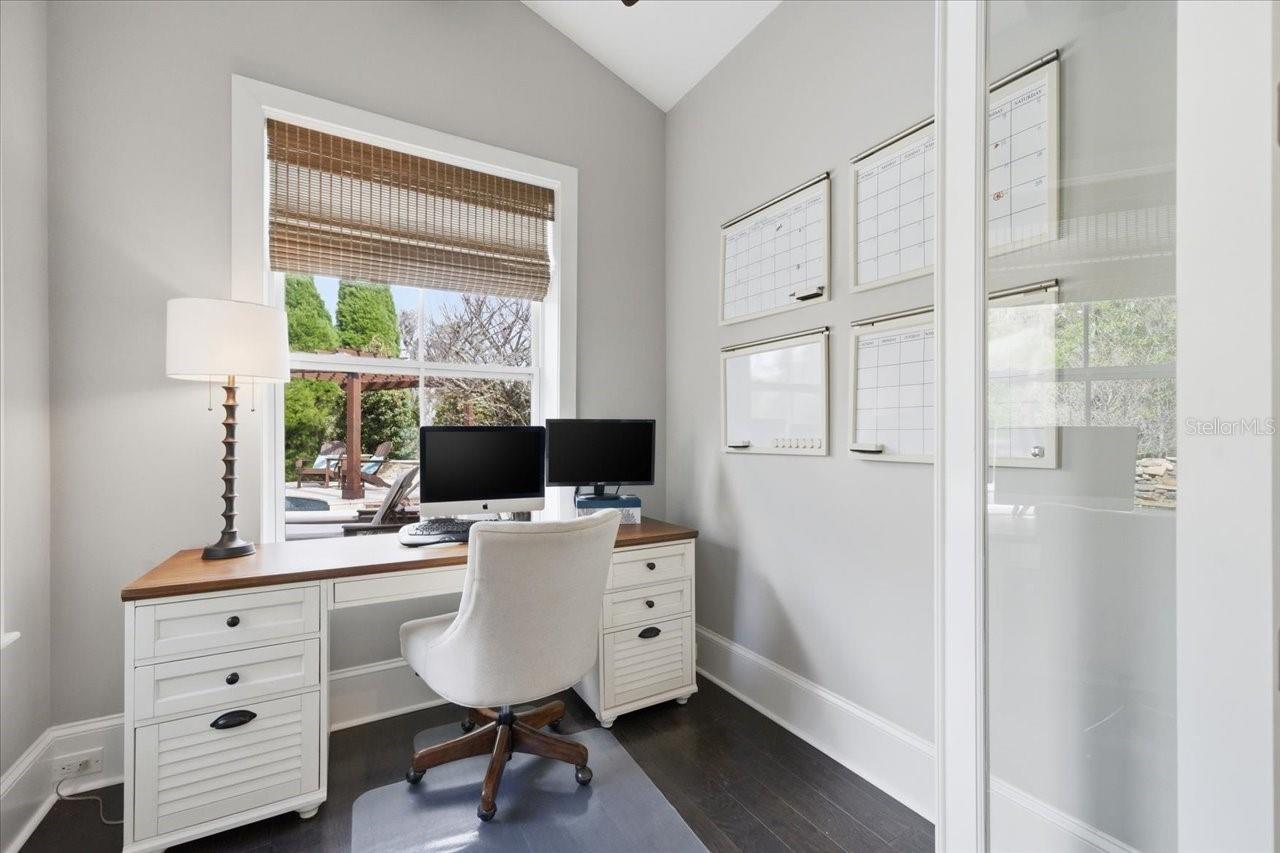 8x8 room added to Primary bath for Office